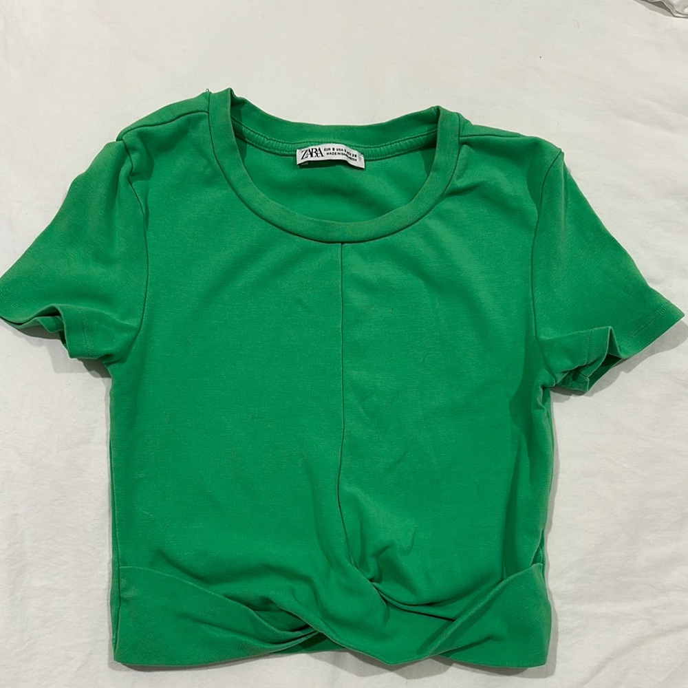 Zara Green Women's Top